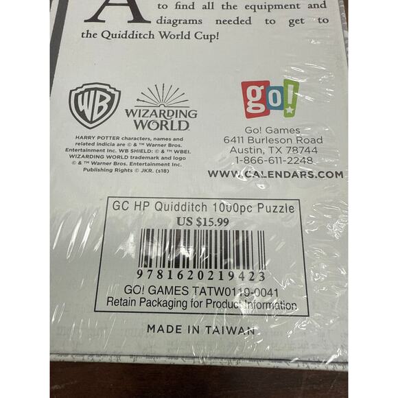 Harry Potter Quidditch 1000 Piece Jigsaw Puzzle By Go! Games Sealed Box Ages 12+ - Picture 6 of 7